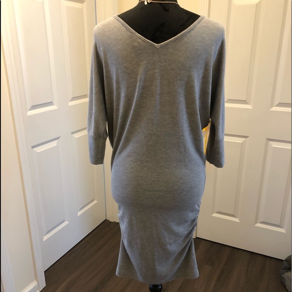 Zenana Outfitters V-neck & V-back sweater dress - Picture 3 of 5